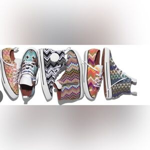 High Top Missoni Converse Chevron Zig Zag All star